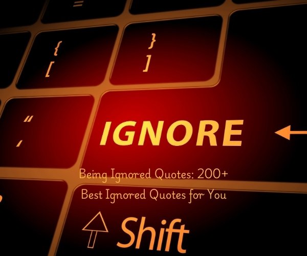 Being Ignored Quotes: 200+ Best Ignored Quotes for You